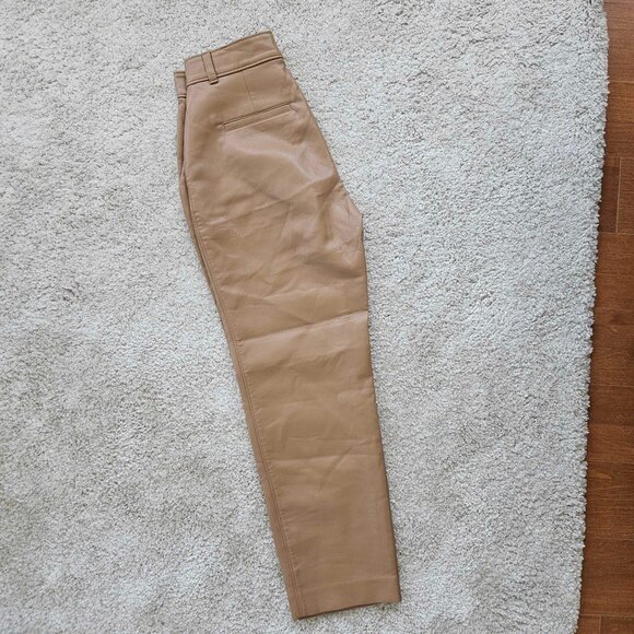 Babaton Command Pant | Camel | Size 0 | Vegan Leather - Picture 4 of 4